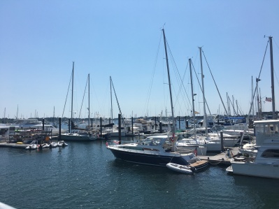 The docks were massed with plenty of ships and yachts, many docking for the Fourth of July.